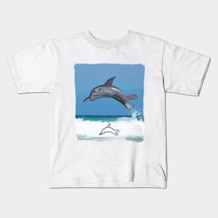 Diving Dolphin Kids T-Shirt